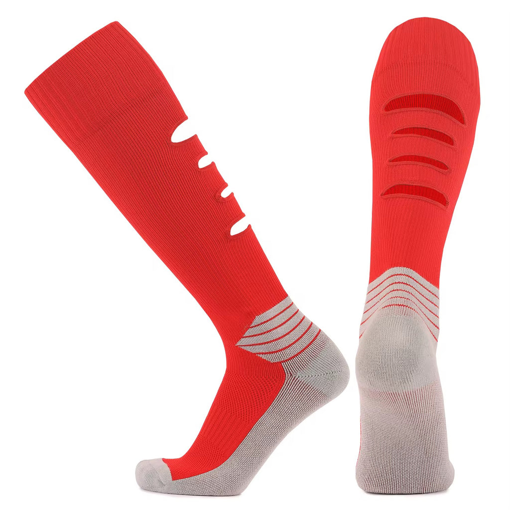 Ripped Red Football Socks