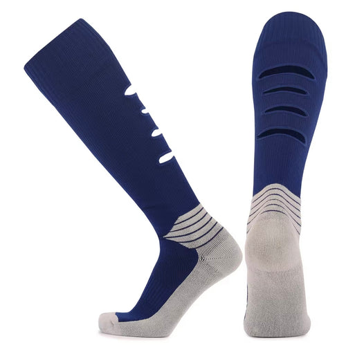 Ripped Blue Football Socks