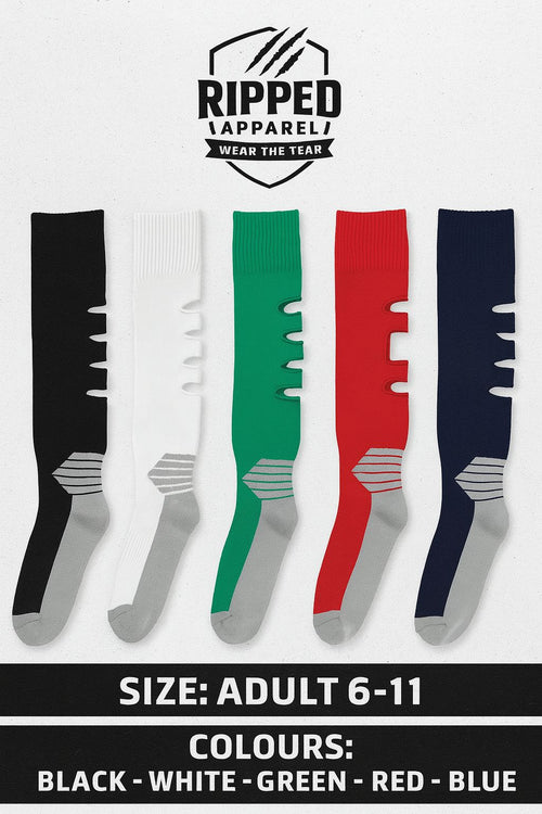 Ripped Green Football Socks